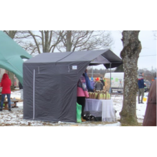 Pelēka tirdzniecības telts 2x2m Nr. 1/2p