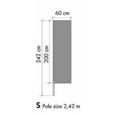 Reklāmas karoga masts (masts un karogs) Nr.219/9- 242 cm