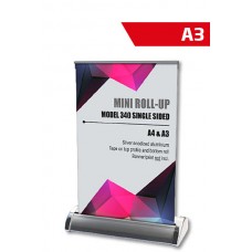 Mini ROLL UP baneris, 218/77, A3 izmērs