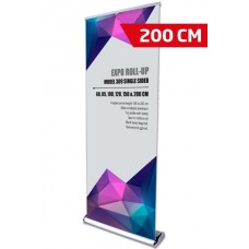 Teleskopisks ROLL UP baneris(maināms izmērs) 229/67, 200x216-240cm