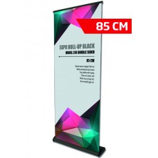 ROLL UP baneris melnā krāsā 229/68, 83x220cm