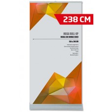 Divpusējs MEGA ROLL UP baneris, 229/96, 238 x 284cm