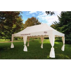 Kafejnīcām piemērota LUX alumīnija telts/nojume 8x4 m Nr.3/9c